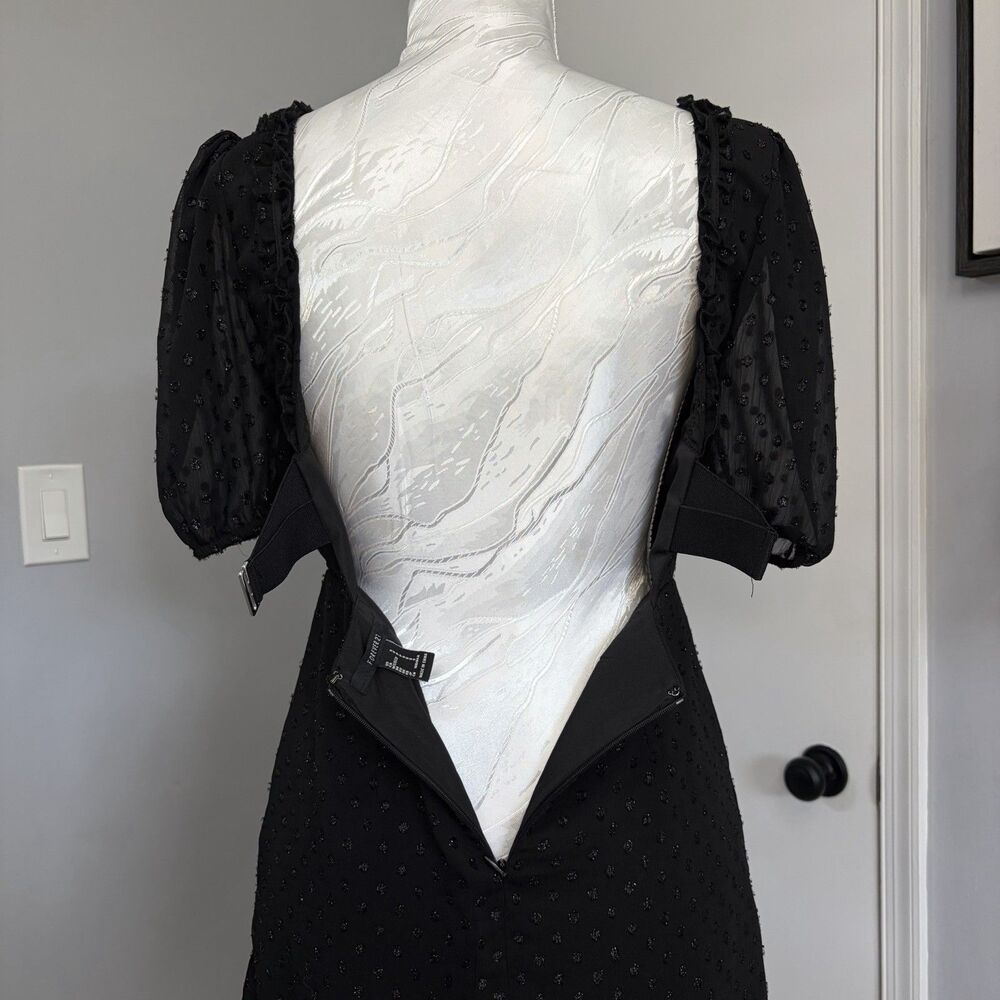 Black Babydoll Dress Concert Mini Sweetheart Whimsigoth Dark Coquette Grunge S - Picture 7 of 13
